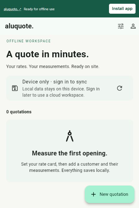 AluQuote Quotations Management